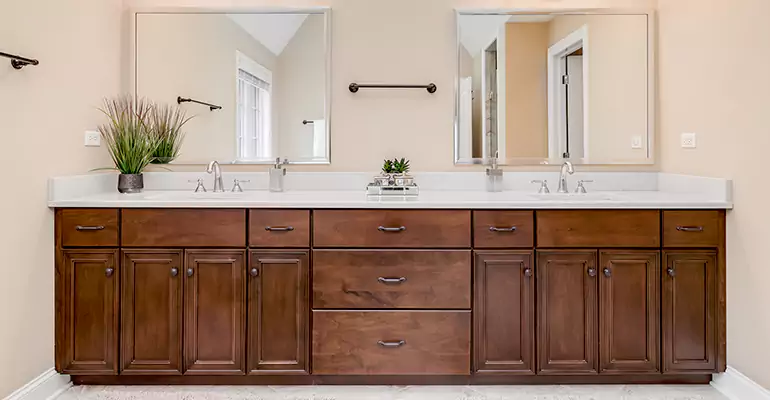 Bathroom Cabinet Renovation in St. Charles