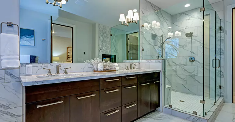 Partial Bathroom Reconstruction in St. Charles