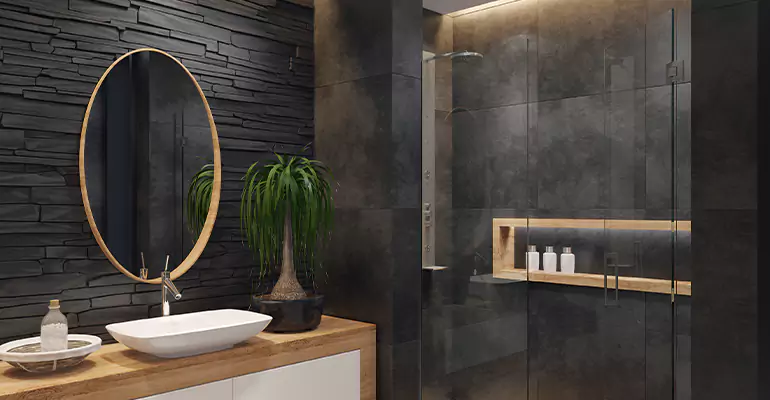 Bathroom Floor Tile Remodel in St. Charles