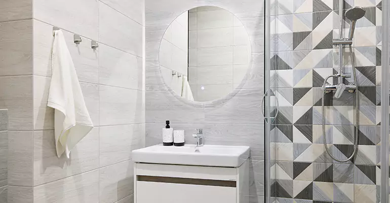 Small Master Bathroom Remodel in St. Charles